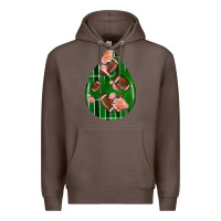 Coffee american football and western roses teardrop Premium Hoodie - BundleAndBundleShop
