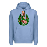 Colony Blue american football and western roses teardrop Premium Hoodie - BundleAndBundleShop