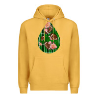 Mustard american football and western roses teardrop Premium Hoodie - BundleAndBundleShop