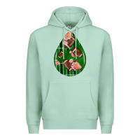 Seafoam american football and western roses teardrop Premium Hoodie - BundleAndBundleShop