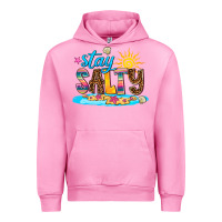 Fuchsia Pink stay salty Urban Hoodie - AdoDesignShop