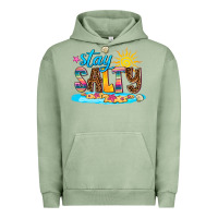 Pigment Oil Green stay salty Urban Hoodie - AdoDesignShop