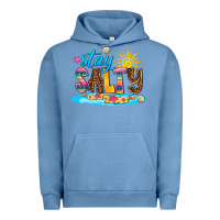 Pigment Pebble Blue stay salty Urban Hoodie - AdoDesignShop