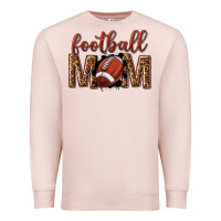 Pale Pink football mom Premium Sweatshirt - texasbilliewilder