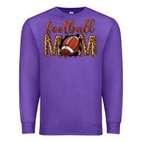 Purple football mom Premium Sweatshirt - texasbilliewilder