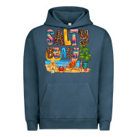 Pigment Midnight Navy salty beach Urban Hoodie - AdoDesignShop