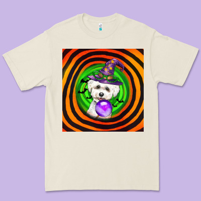 Halloween Bichons Frise Dog Premium Tee Designed By Lillyallendesigns
