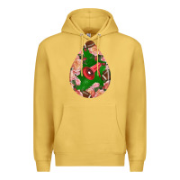 Antique Gold american football and western roses teardrop Premium Hoodie - BundleAndBundleShop