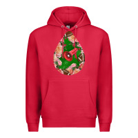 Cardinal american football and western roses teardrop Premium Hoodie - BundleAndBundleShop