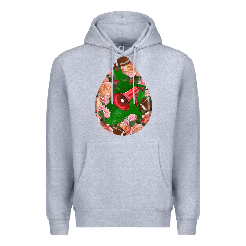 American Football And Western Roses Teardrop Premium Hoodie by BundleAndBundleShop | Teevron