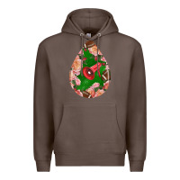 Coffee american football and western roses teardrop Premium Hoodie - BundleAndBundleShop