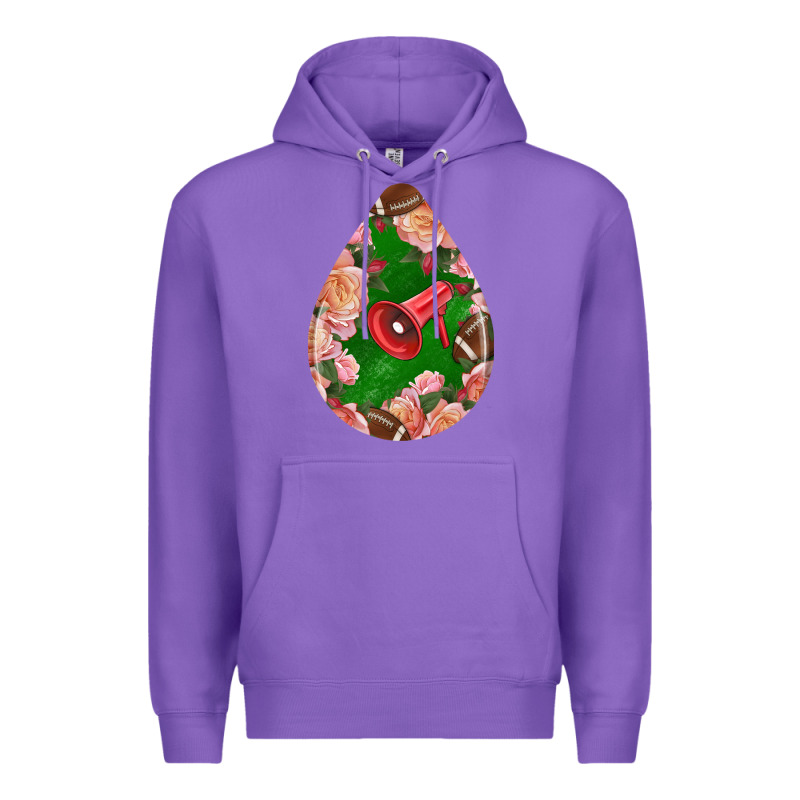 American Football And Western Roses Teardrop Premium Hoodie by BundleAndBundleShop | Teevron