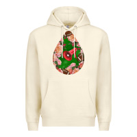 Sandshell american football and western roses teardrop Premium Hoodie - BundleAndBundleShop
