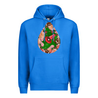 True Royal american football and western roses teardrop Premium Hoodie - BundleAndBundleShop