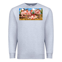 Heather Grey Pig Farm Premium Sweatshirt - RanaPortraitStore