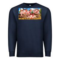 Navy Pig Farm Premium Sweatshirt - RanaPortraitStore