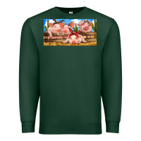 Sports Green Pig Farm Premium Sweatshirt - RanaPortraitStore