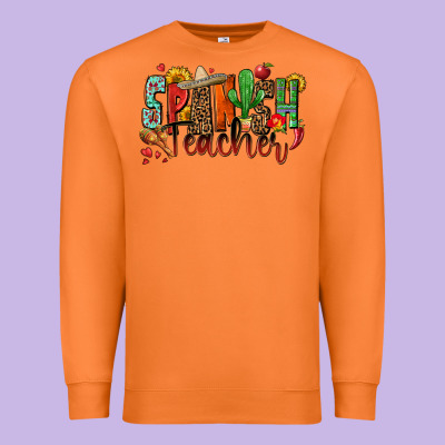 Spanish Teacher Premium Sweatshirt Designed By Zillion Design Studio