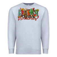 Heather Grey spanish teacher Premium Sweatshirt - Zillion Design Studio