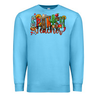 Ocean Blue spanish teacher Premium Sweatshirt - Zillion Design Studio