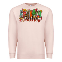 Pale Pink spanish teacher Premium Sweatshirt - Zillion Design Studio
