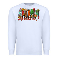 White spanish teacher Premium Sweatshirt - Zillion Design Studio