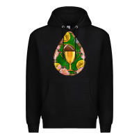 Black american football and western roses teardrop Premium Hoodie - BundleAndBundleShop