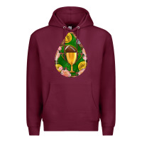 Burgundy american football and western roses teardrop Premium Hoodie - BundleAndBundleShop
