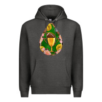 Charcoal Heather american football and western roses teardrop Premium Hoodie - BundleAndBundleShop