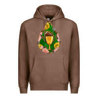 Chestnut american football and western roses teardrop Premium Hoodie - BundleAndBundleShop