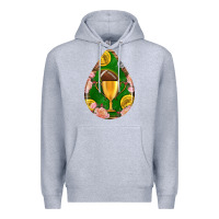 Heather Grey american football and western roses teardrop Premium Hoodie - BundleAndBundleShop