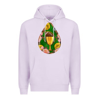Lilac american football and western roses teardrop Premium Hoodie - BundleAndBundleShop