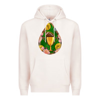 Pale Pink american football and western roses teardrop Premium Hoodie - BundleAndBundleShop