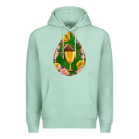 Seafoam american football and western roses teardrop Premium Hoodie - BundleAndBundleShop