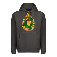 Smoke american football and western roses teardrop Premium Hoodie - BundleAndBundleShop