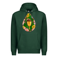 Sports Green american football and western roses teardrop Premium Hoodie - BundleAndBundleShop