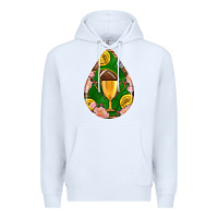 White american football and western roses teardrop Premium Hoodie - BundleAndBundleShop