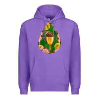 Purple american football and western roses teardrop Premium Hoodie - BundleAndBundleShop
