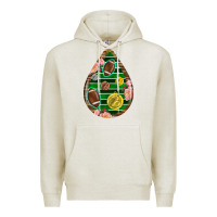 Oatmeal Heather american football and western roses teardrop Premium Hoodie - BundleAndBundleShop