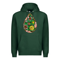 Sports Green american football and western roses teardrop Premium Hoodie - BundleAndBundleShop