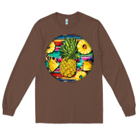 Chestnut pineapple leopard Long Sleeve Tee - BarkalooDesign