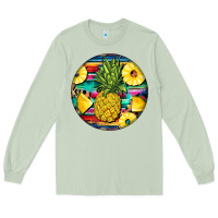 Matcha pineapple leopard Long Sleeve Tee - BarkalooDesign