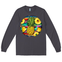 Smoke pineapple leopard Long Sleeve Tee - BarkalooDesign