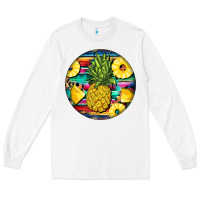 White pineapple leopard Long Sleeve Tee - BarkalooDesign