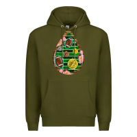 Army Green american football and western roses teardrop Premium Hoodie - BundleAndBundleShop
