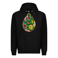 Black american football and western roses teardrop Premium Hoodie - BundleAndBundleShop