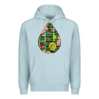 Blue Mist american football and western roses teardrop Premium Hoodie - BundleAndBundleShop