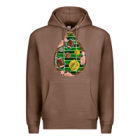 Chestnut american football and western roses teardrop Premium Hoodie - BundleAndBundleShop