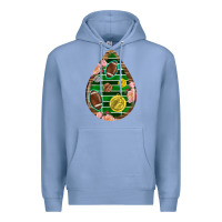 Colony Blue american football and western roses teardrop Premium Hoodie - BundleAndBundleShop