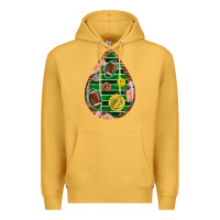 Mustard american football and western roses teardrop Premium Hoodie - BundleAndBundleShop